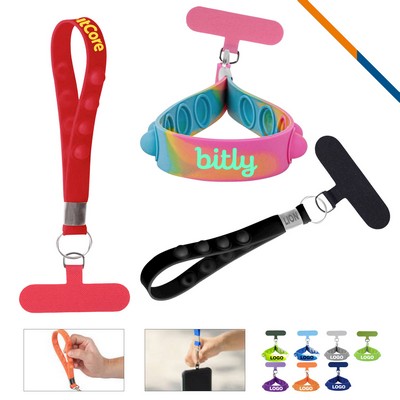 Glen Push Bubble Phone Tether Wristlet